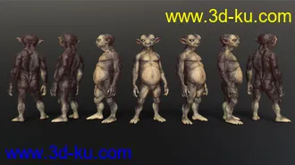 3D打印模型Mervin the Alien HD for Genesis 8 Male的图片