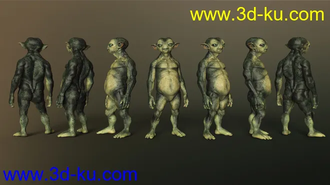 Mervin the Alien HD for Genesis 8 Male模型的图片9