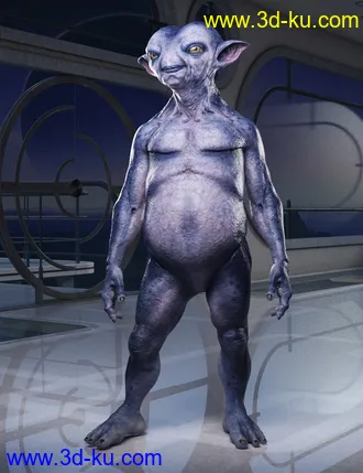 3D打印模型Mervin the Alien HD for Genesis 8 Male的图片