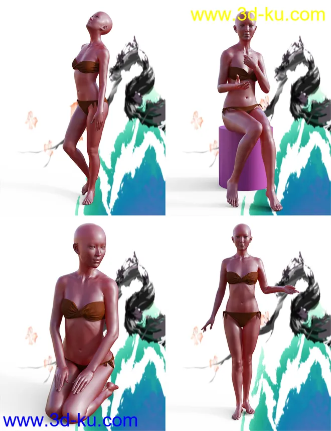 MiGao Poses for Genesis 8 Female(s)模型的图片2