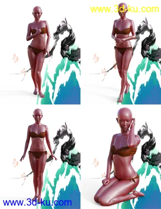 3D打印模型MiGao Poses for Genesis 8 Female(s)的图片
