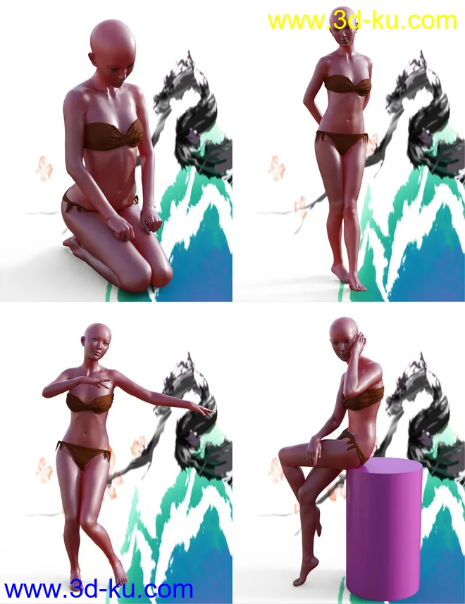 MiGao Poses for Genesis 8 Female(s)模型的图片4