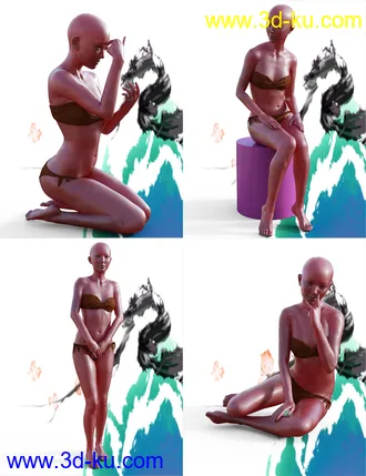3D打印模型MiGao Poses for Genesis 8 Female(s)的图片