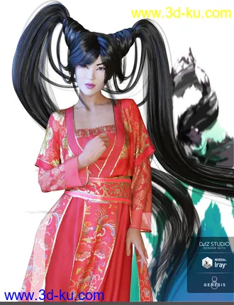 3D打印模型MiGao Poses for Genesis 8 Female(s)的图片