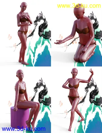3D打印模型MiGao Poses for Genesis 8 Female(s)的图片