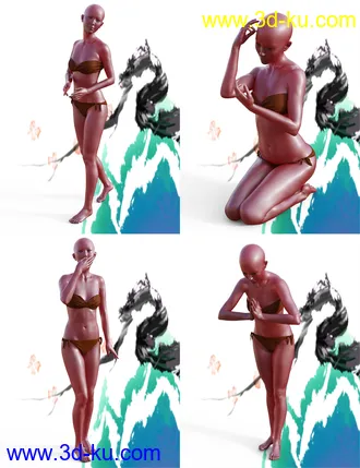 3D打印模型MiGao Poses for Genesis 8 Female(s)的图片