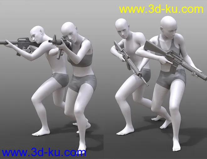 Military Action Poses for Genesis 8模型的图片4