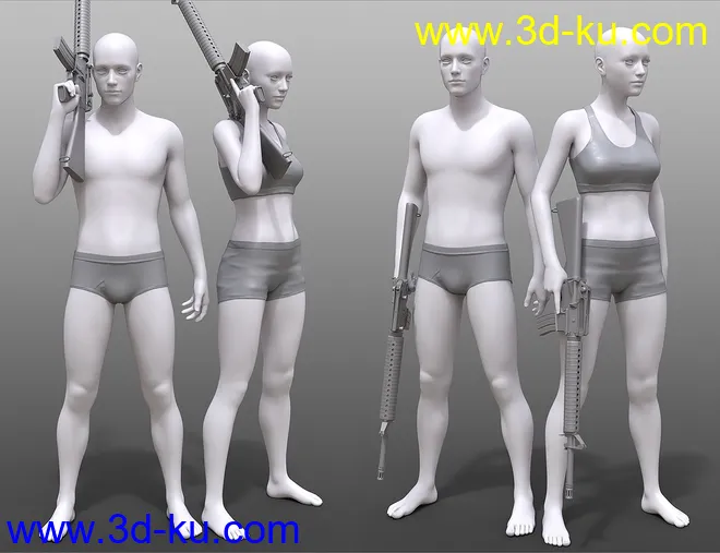 Military Action Poses for Genesis 8模型的图片7
