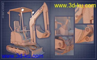 3D打印模型Mini Digger的图片