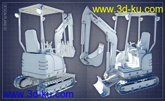 3D打印模型Mini Digger的图片