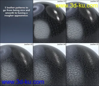 3D打印模型MMX Leather Shaders for Iray的图片