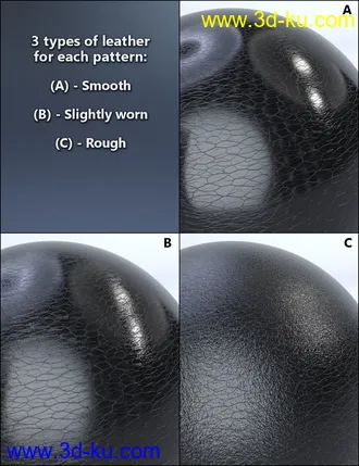 3D打印模型MMX Leather Shaders for Iray的图片