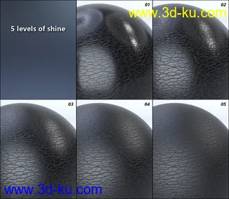 3D打印模型MMX Leather Shaders for Iray的图片