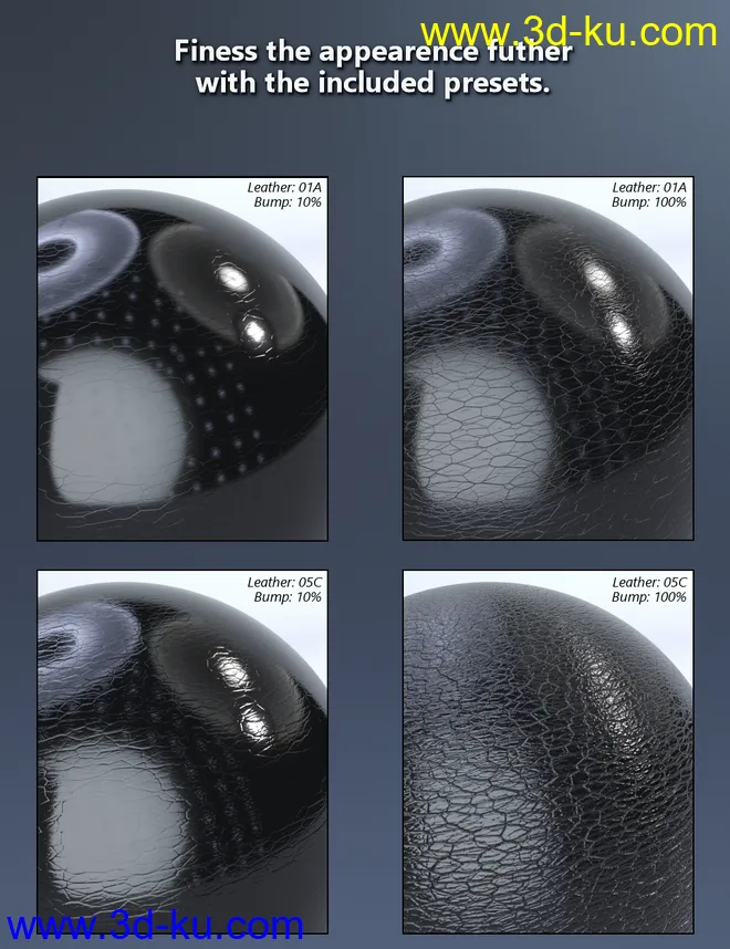 MMX Leather Shaders for Iray模型的图片10