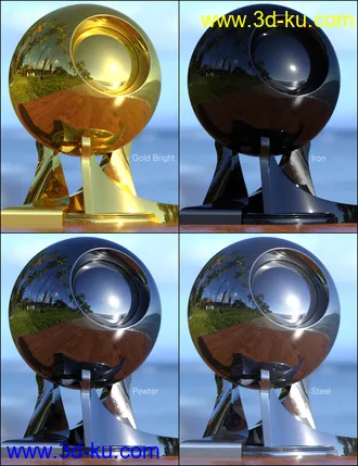 3D打印模型MMX Various Metal Shaders for Iray的图片