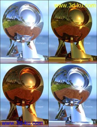 3D打印模型MMX Various Metal Shaders for Iray的图片