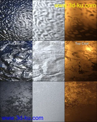 3D打印模型MMX Various Metal Shaders for Iray的图片