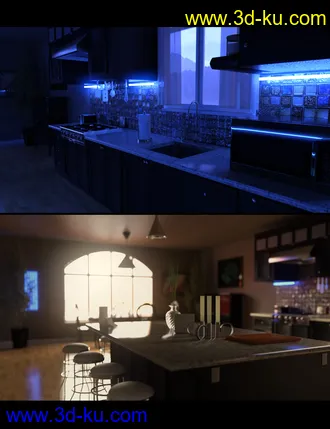 3D打印模型Modern Dream Kitchen的图片