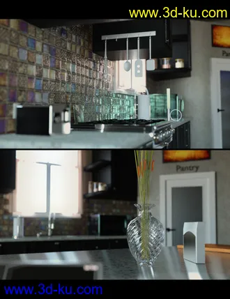 3D打印模型Modern Dream Kitchen的图片