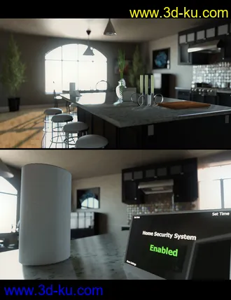 3D打印模型Modern Dream Kitchen的图片