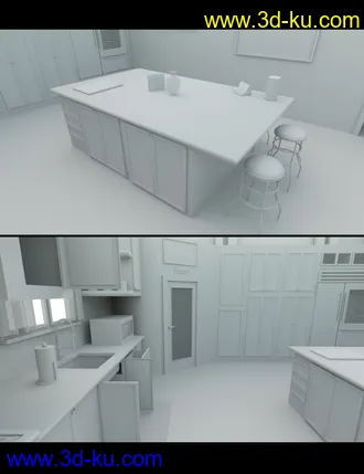3D打印模型Modern Dream Kitchen的图片
