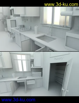 3D打印模型Modern Dream Kitchen的图片