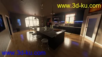 3D打印模型Modern Dream Kitchen的图片