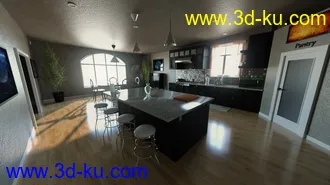 3D打印模型Modern Dream Kitchen的图片