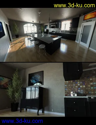 3D打印模型Modern Dream Kitchen的图片