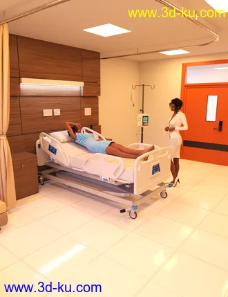 3D打印模型Modern Hospital Room的图片