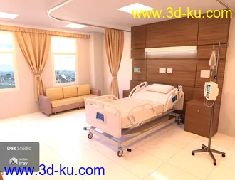 3D打印模型Modern Hospital Room的图片
