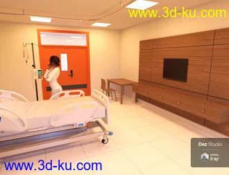 3D打印模型Modern Hospital Room的图片