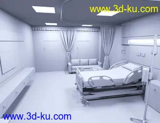 3D打印模型Modern Hospital Room的图片