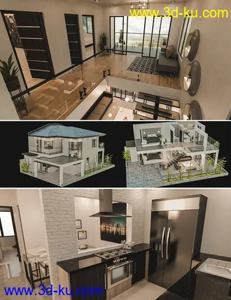 3D打印模型Modern Vacation House的图片