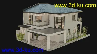 3D打印模型Modern Vacation House的图片