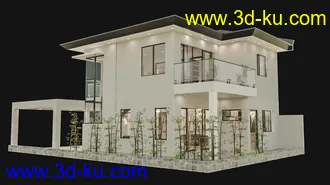 3D打印模型Modern Vacation House的图片