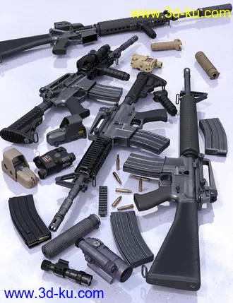 3D打印模型Modern Weapons Collection 2的图片