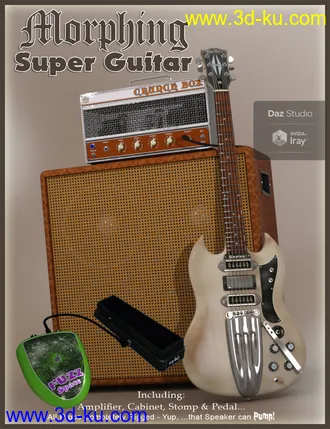 3D打印模型Morphing Super Guitar的图片