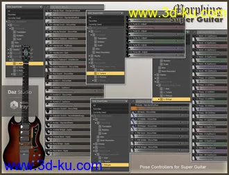 3D打印模型Morphing Super Guitar的图片
