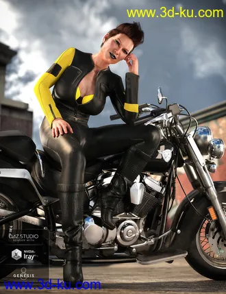 3D打印模型Moto Vixen Outfit for Genesis 8 Female(s)的图片