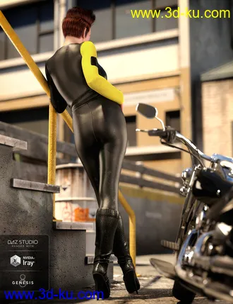 3D打印模型Moto Vixen Outfit for Genesis 8 Female(s)的图片