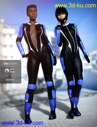 3D打印模型Motorbike Suit Outfit for Genesis 8 Female(s)的图片