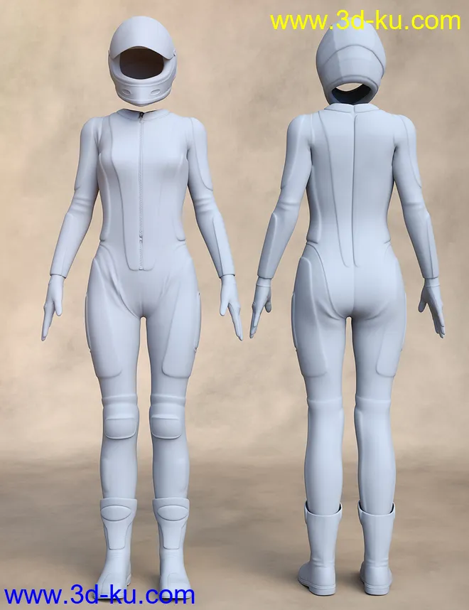 Motorbike Suit Outfit for Genesis 8 Female(s)模型的图片5