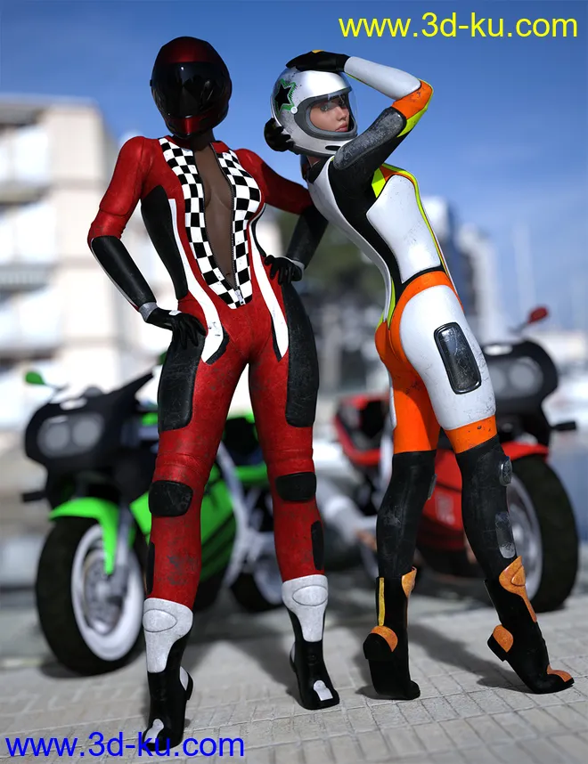 Motorbike Suit Outfit Textures模型的图片1
