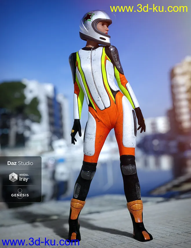 Motorbike Suit Outfit Textures模型的图片2