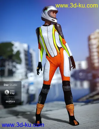 3D打印模型Motorbike Suit Outfit Textures的图片