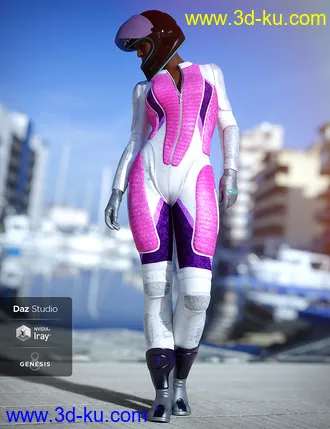 3D打印模型Motorbike Suit Outfit Textures的图片