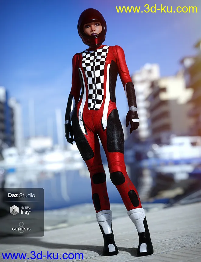 Motorbike Suit Outfit Textures模型的图片4