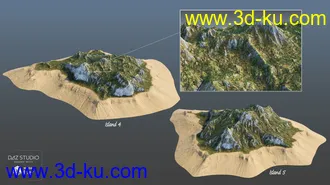 3D打印模型Mountain Lakes and Forests的图片