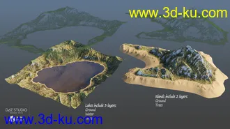 3D打印模型Mountain Lakes and Forests的图片